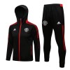Manchester United Trainingsjack Capuchon 2022-23 Zwart Rode Manchester United Trainingsjack Capuchon 2022-23 Zwart Rode
